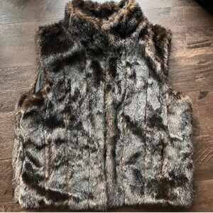 Faux fur vest